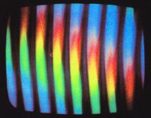 Colored video bars pattern